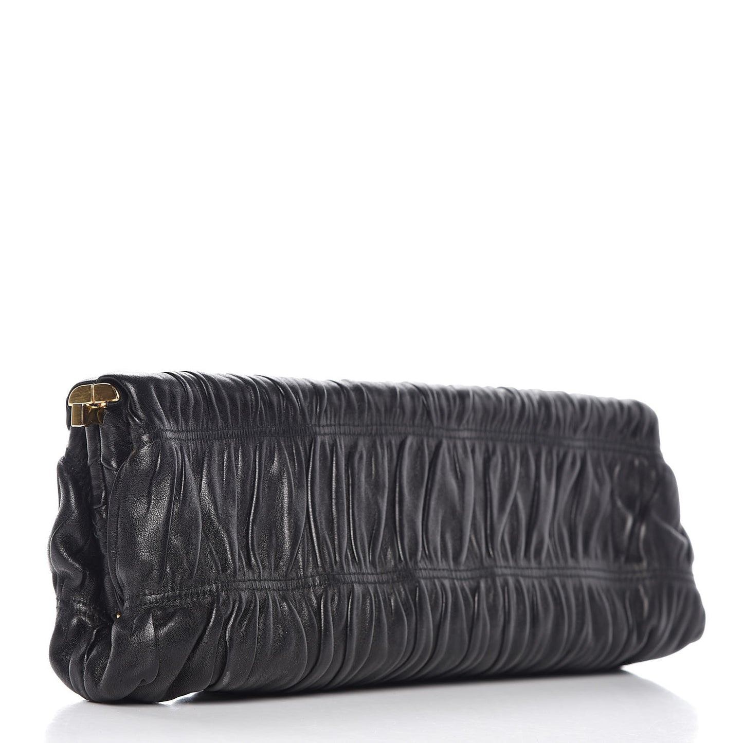 Nappa Gaufre Clutch Black
