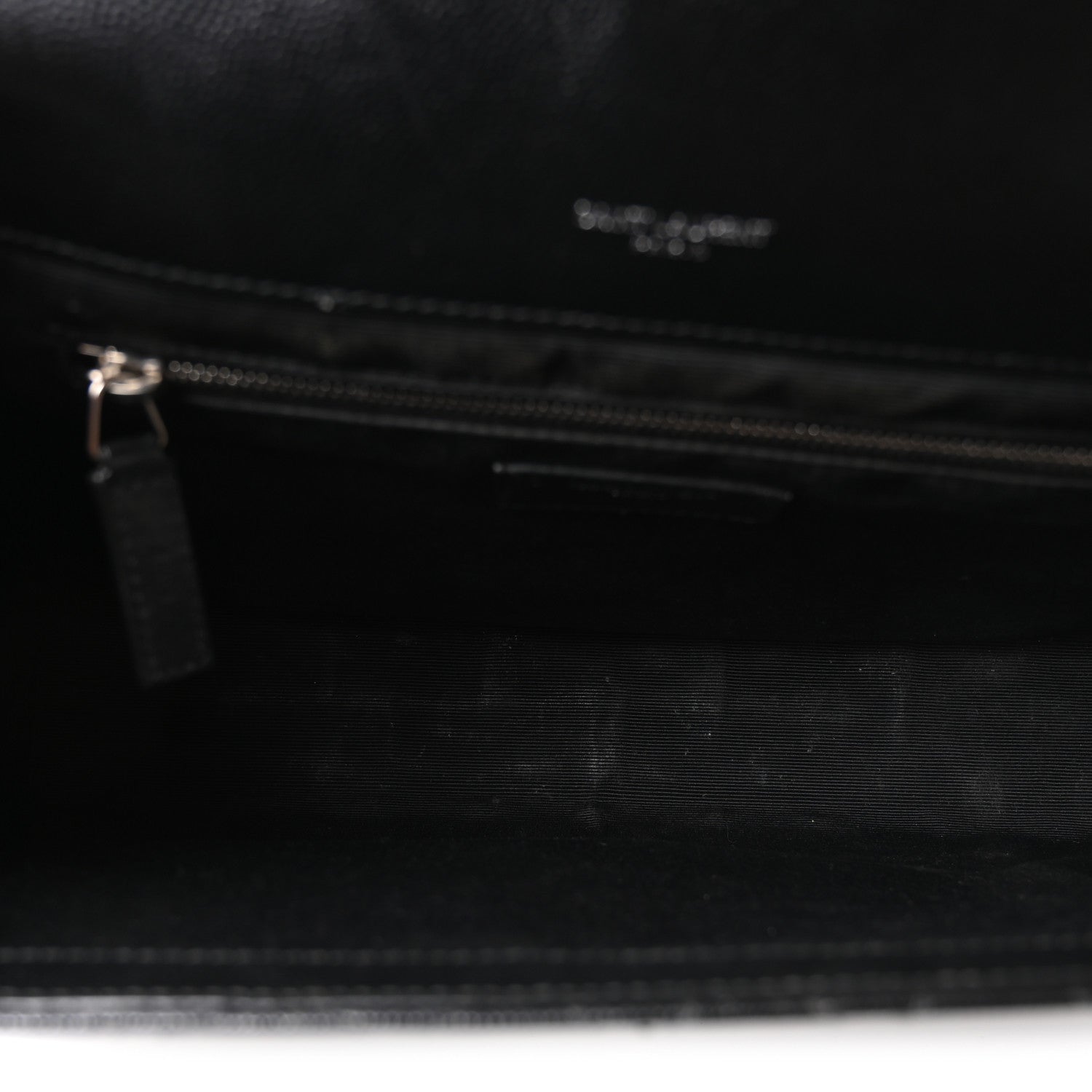 Saint Laurent Grain De Poudre Textured Mixed Matelasse Large Triquilt Monogram Satchel Black 4 of 9