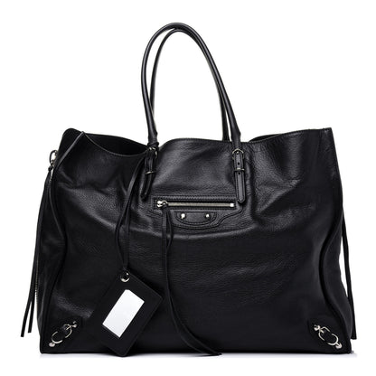 Balenciaga Supple Calfskin Papier A4 Zip Around Tote Black 1 of 24