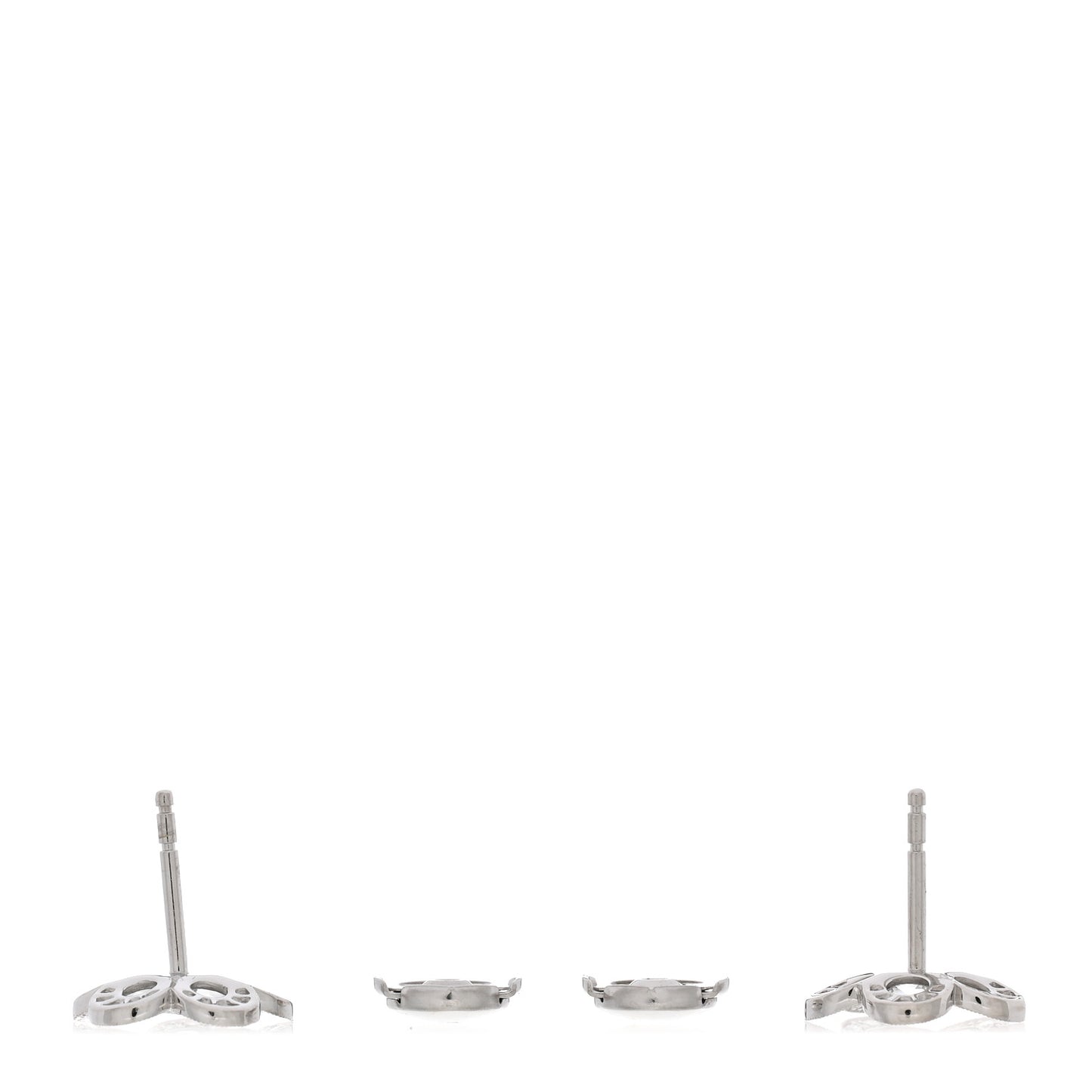 Platinum Diamond Enchant Flower Stud Earrings