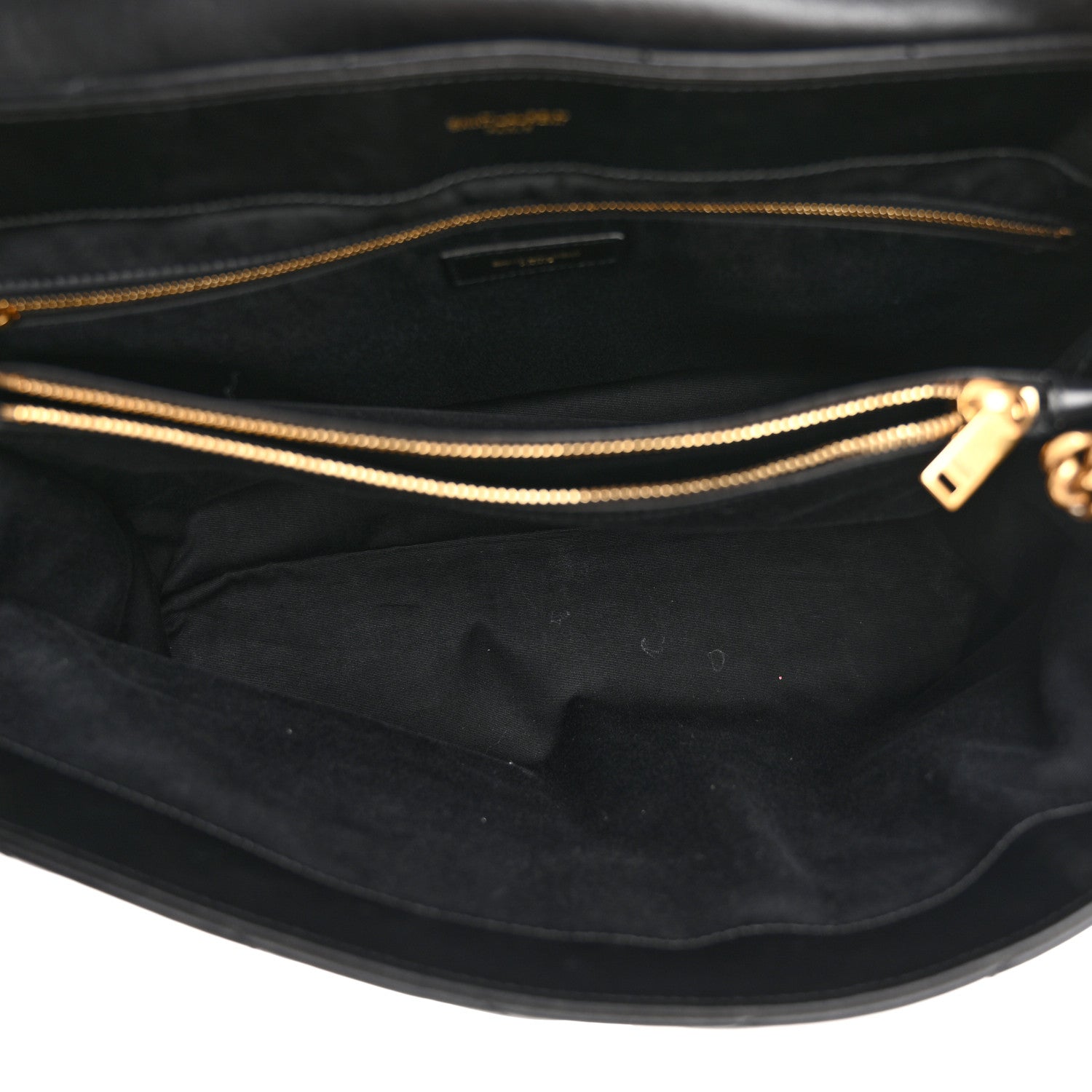 Saint Laurent Calfskin Y Quilted Monogram Large Loulou Chain Satchel Black 5 of 13