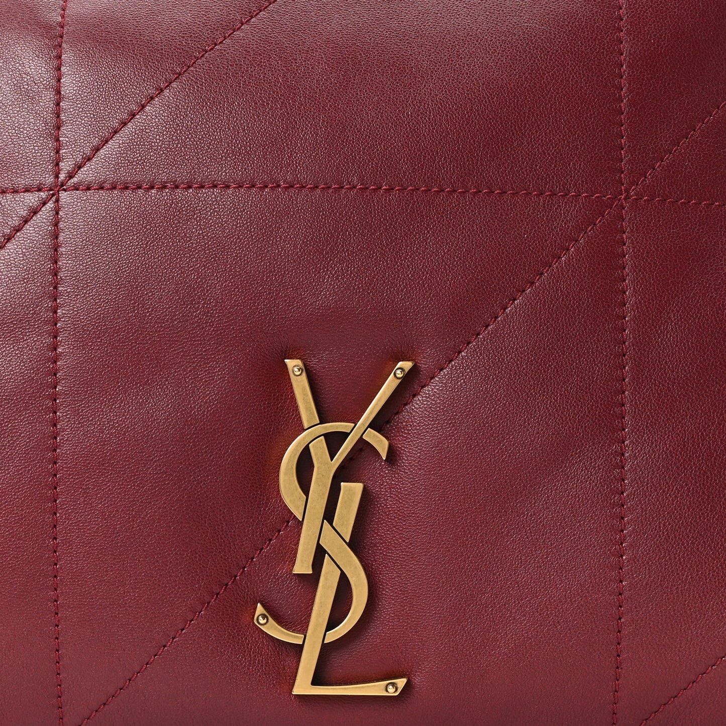 Lambskin Matelasse Monogram Large Jamie 4.3 New Dark Bordeaux