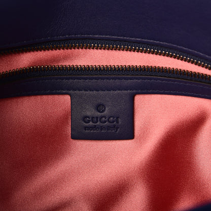 Gucci Velvet Matelasse Small GG Marmont Shoulder Bag Cobalt Blue 6 of 10