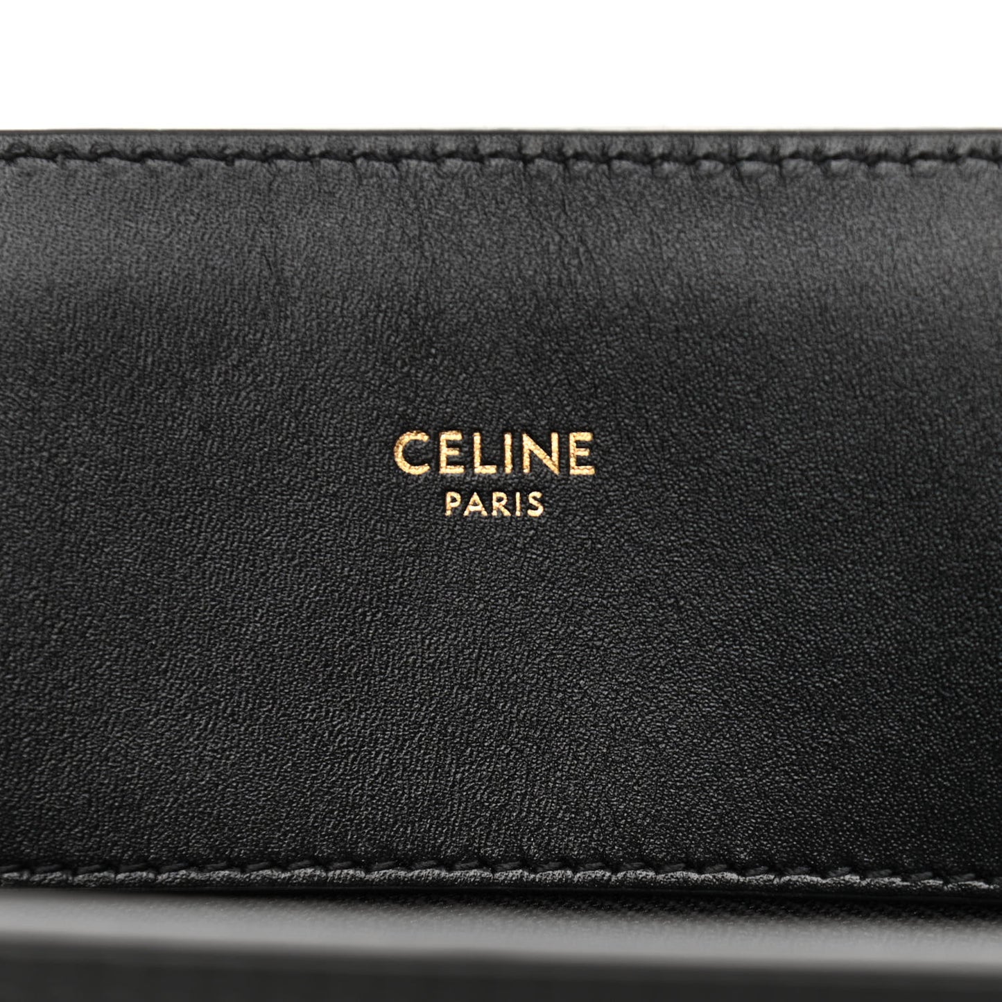 Canvas Calfskin Small Vertical Cabas Black