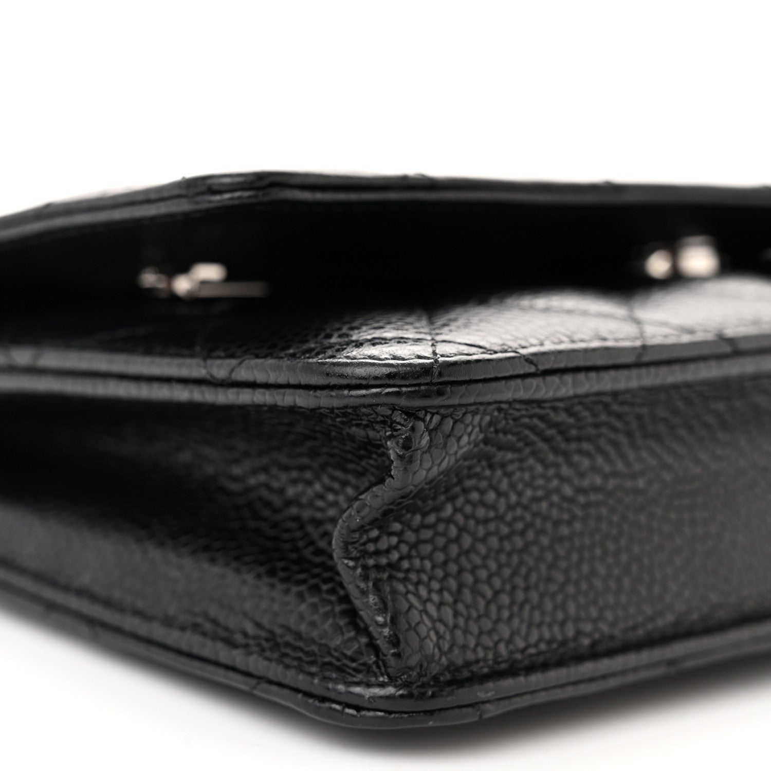 Chanel Caviar Quilted Wallet on Chain WOC Black 10 of 12
