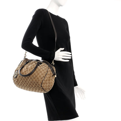 Gucci Monogram Medium Sukey Boston Bag Brown 2 of 10