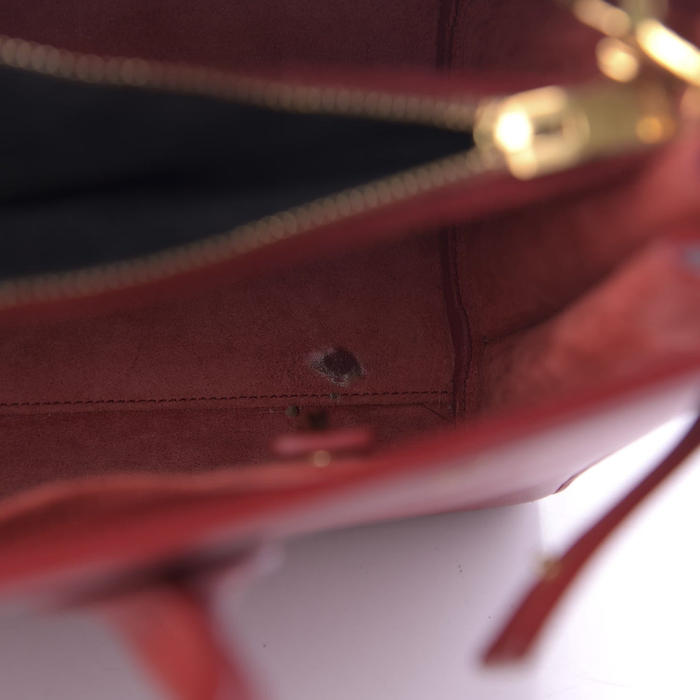 Calfskin Small Sac De Jour Lipstick Red