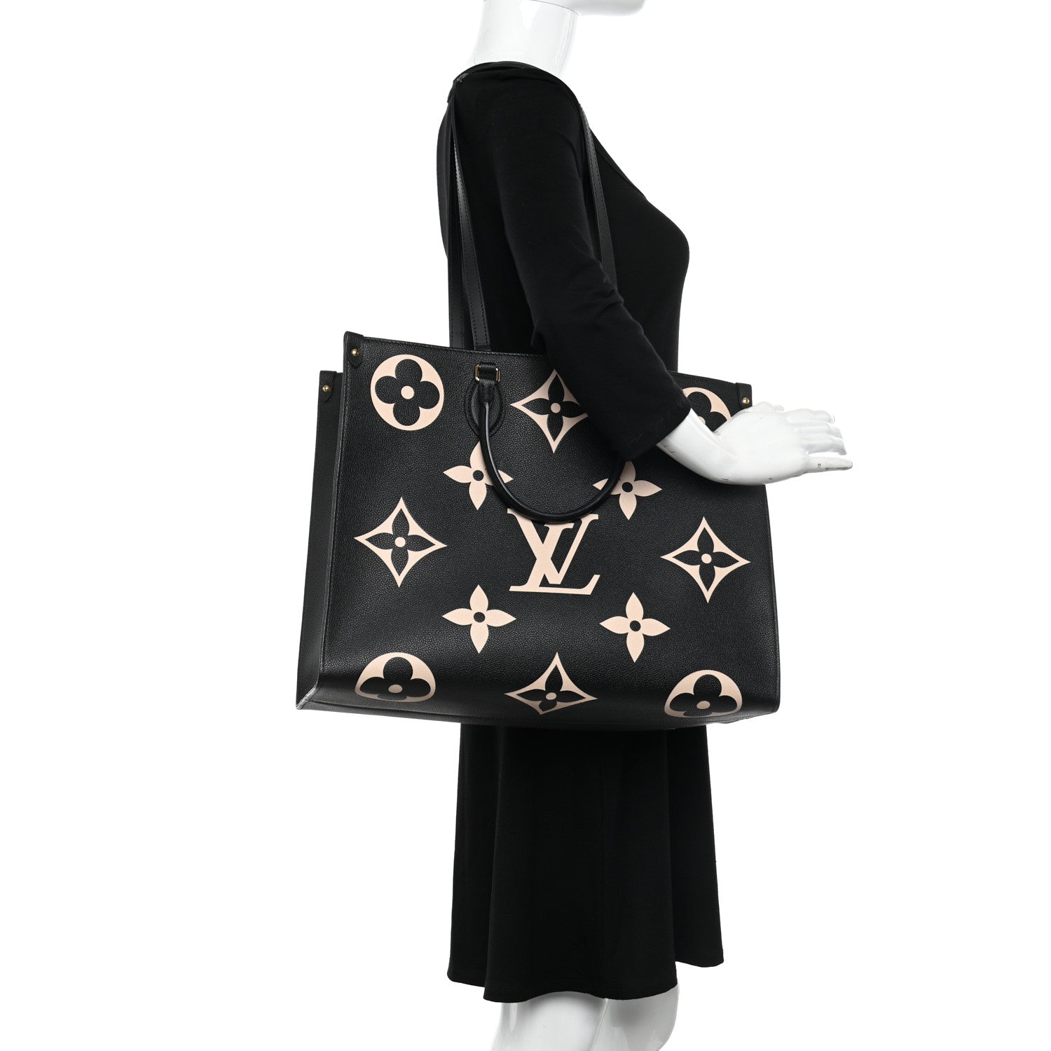 Louis Vuitton Empreinte Monogram Giant Onthego GM Black Beige 2 of 10