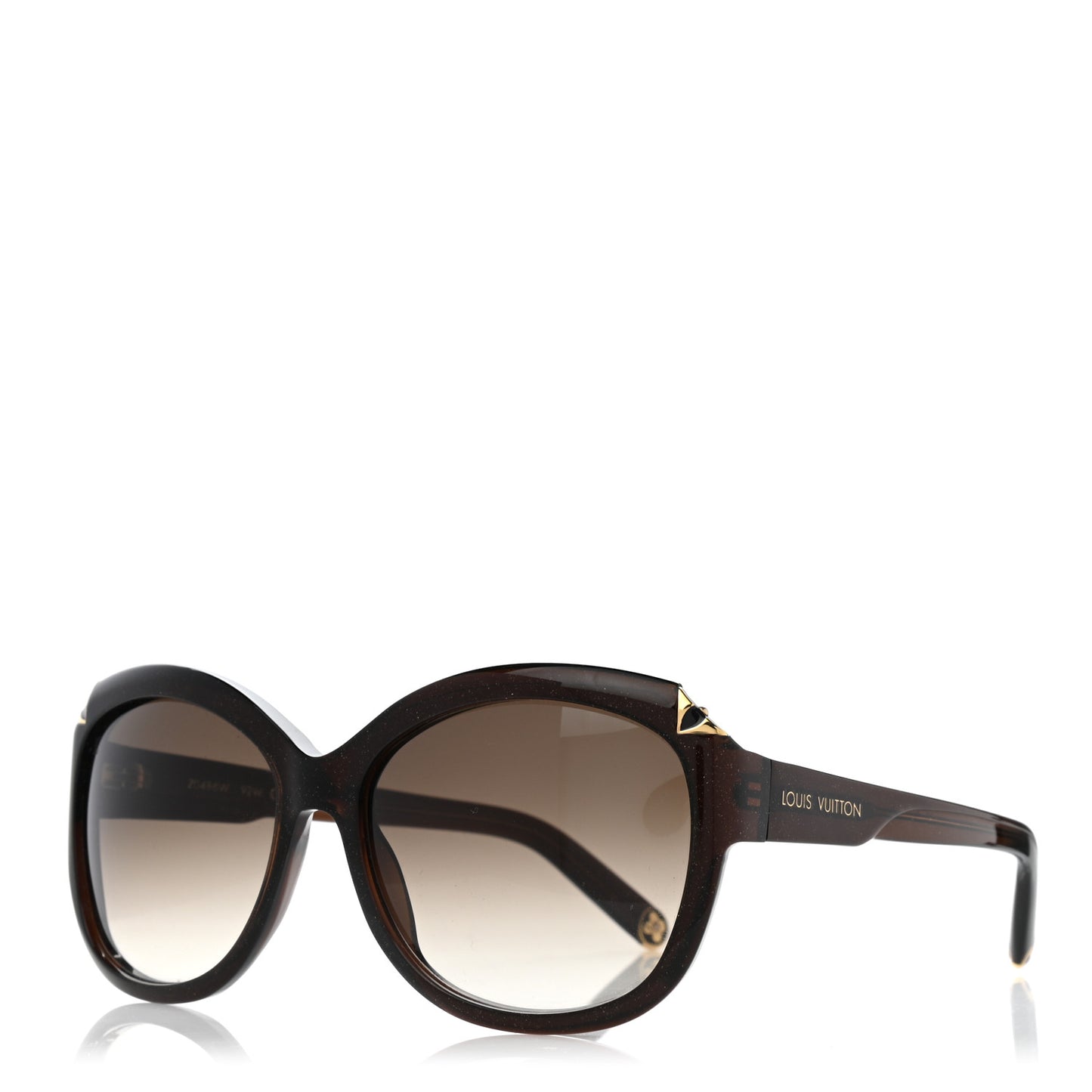 Acetate Hortensia Cat Eye Sunglasses Z0486W Brown Glitter