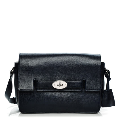 Mulberry Shiny Goatskin Bayswater Shoulder Bag Midnight 1 of 7