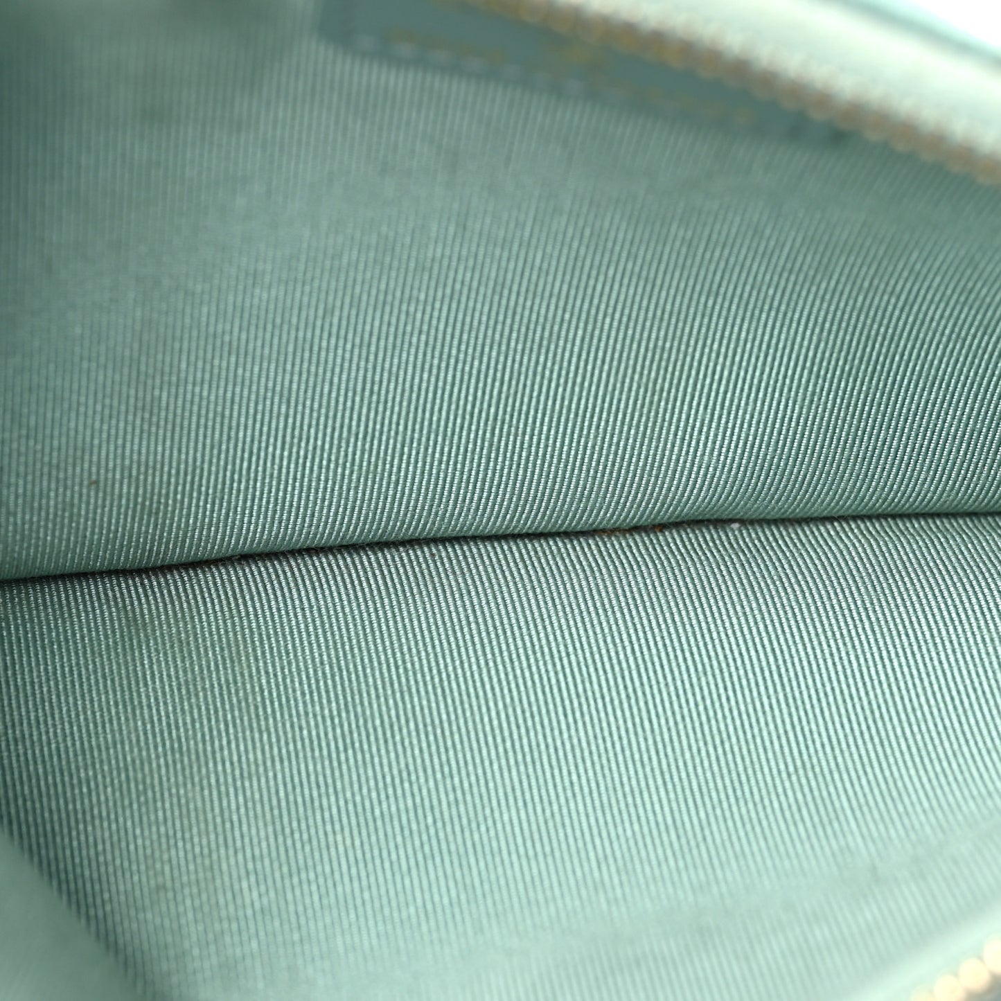 Caviar Quilted Classic Flat Wallet Pouch Light Blue