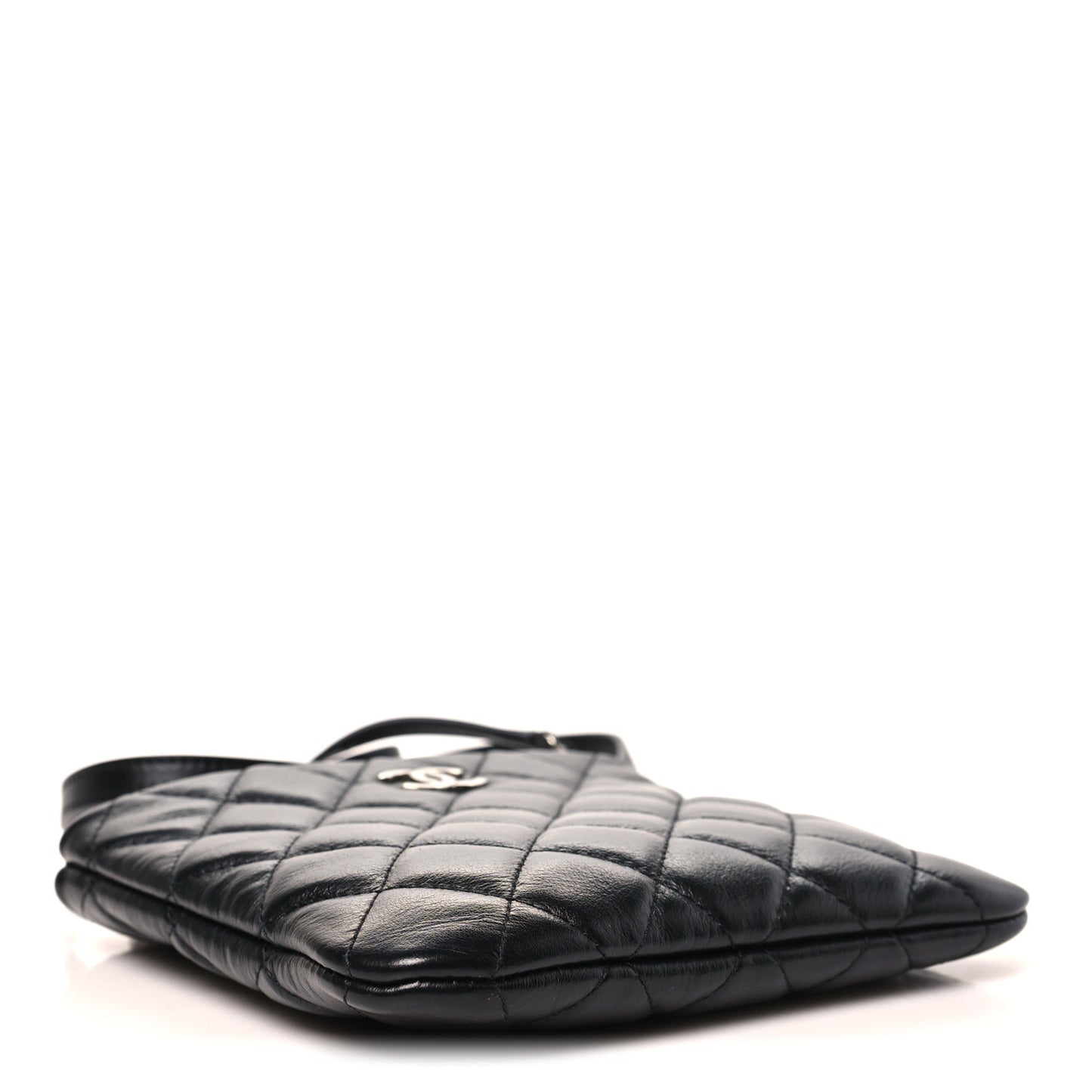 Lambskin Quilted Uniform Crossbody Bag Black