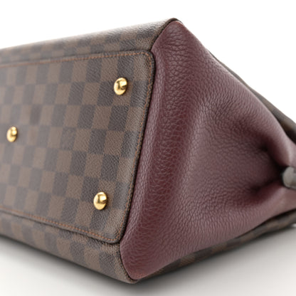 Louis Vuitton Cuir Taurillon Damier Ebene Normandy Bordeaux 11 of 12