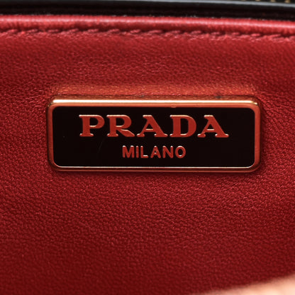 Prada Saffiano Vernice Mini Galleria Double Zip Black 6 of 9