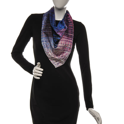Chanel Silk Tweed Effect CC Square Scarf Multicolor 2 of 8