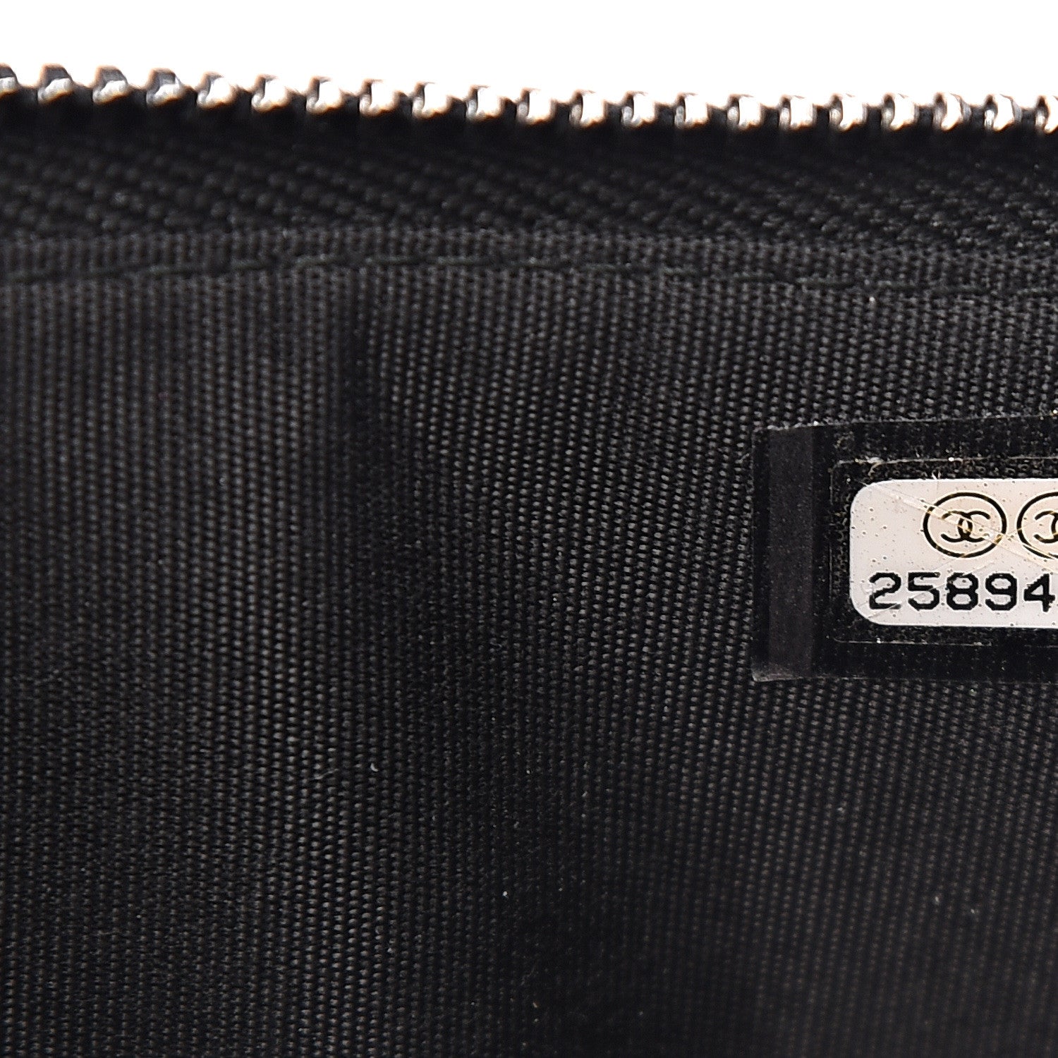 Chanel Caviar Quilted Classic Zip Boy Pouch Black 6 of 6