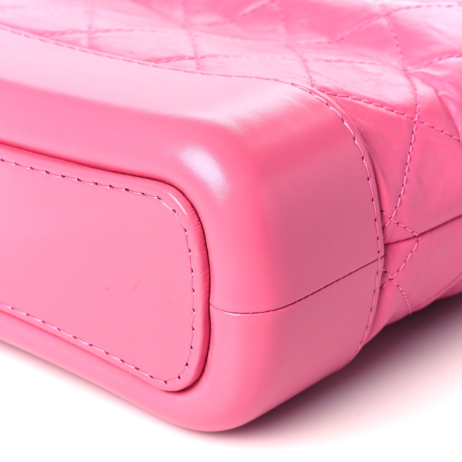 Chanel Aged Calfskin Quilted Small Gabrielle Hobo Rose 10 of 10