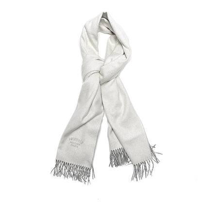 Hermes Cashmere Fringe Double Face Stole Scarf 1 of 5