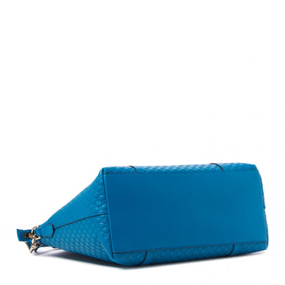 Gucci Soft Microguccissima Dome Satchel Deep Cobalt 4 of 9