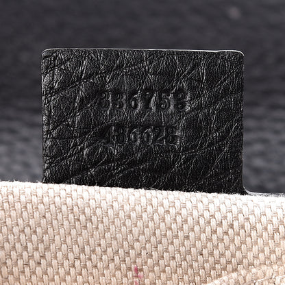 Gucci Pebbled Calfskin Medium Soho Clutch Black 9 of 9
