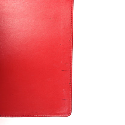Chanel Lambskin Quilted Large Agenda Cover Red 8 of 10