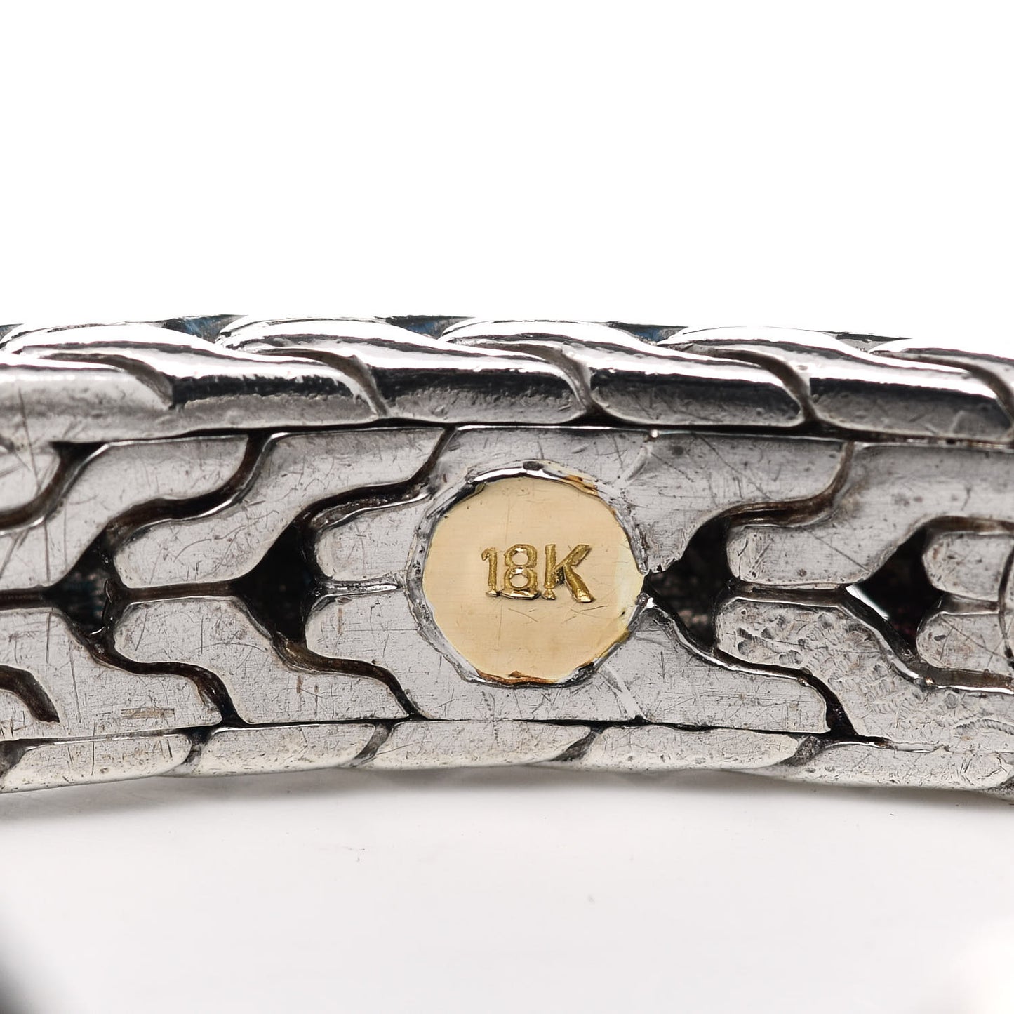 Sterling Silver Diamond Classic Chain Square Kick Cuff Bracelet