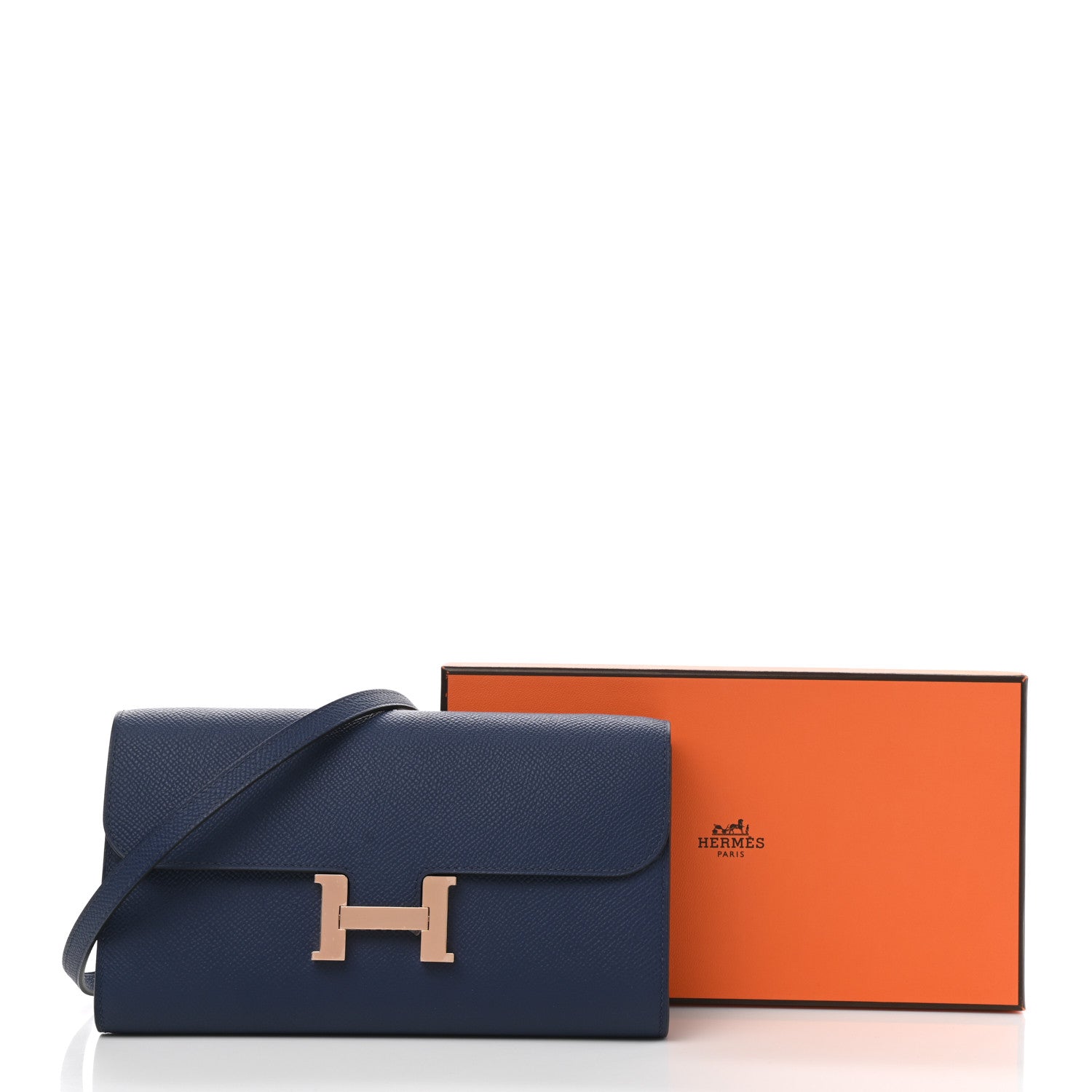 Hermes Epsom Constance Long To Go Wallet Bleu Saphir 10 of 10