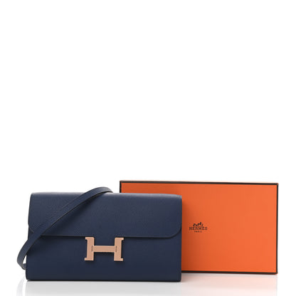 Hermes Epsom Constance Long To Go Wallet Bleu Saphir 10 of 10