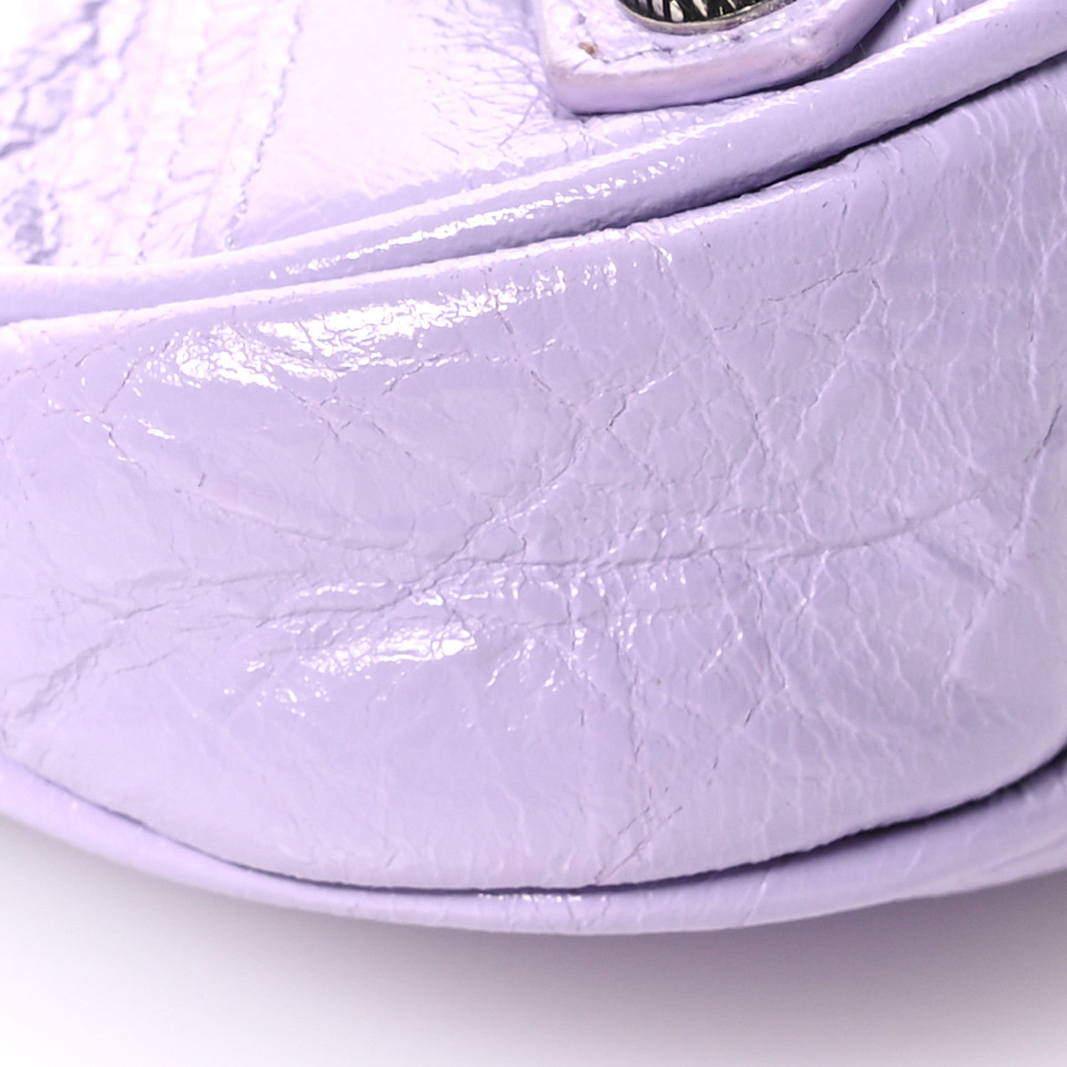 Balenciaga Agneau Arena Le Cagole Mini Purse With Chain Lilac 10 of 11