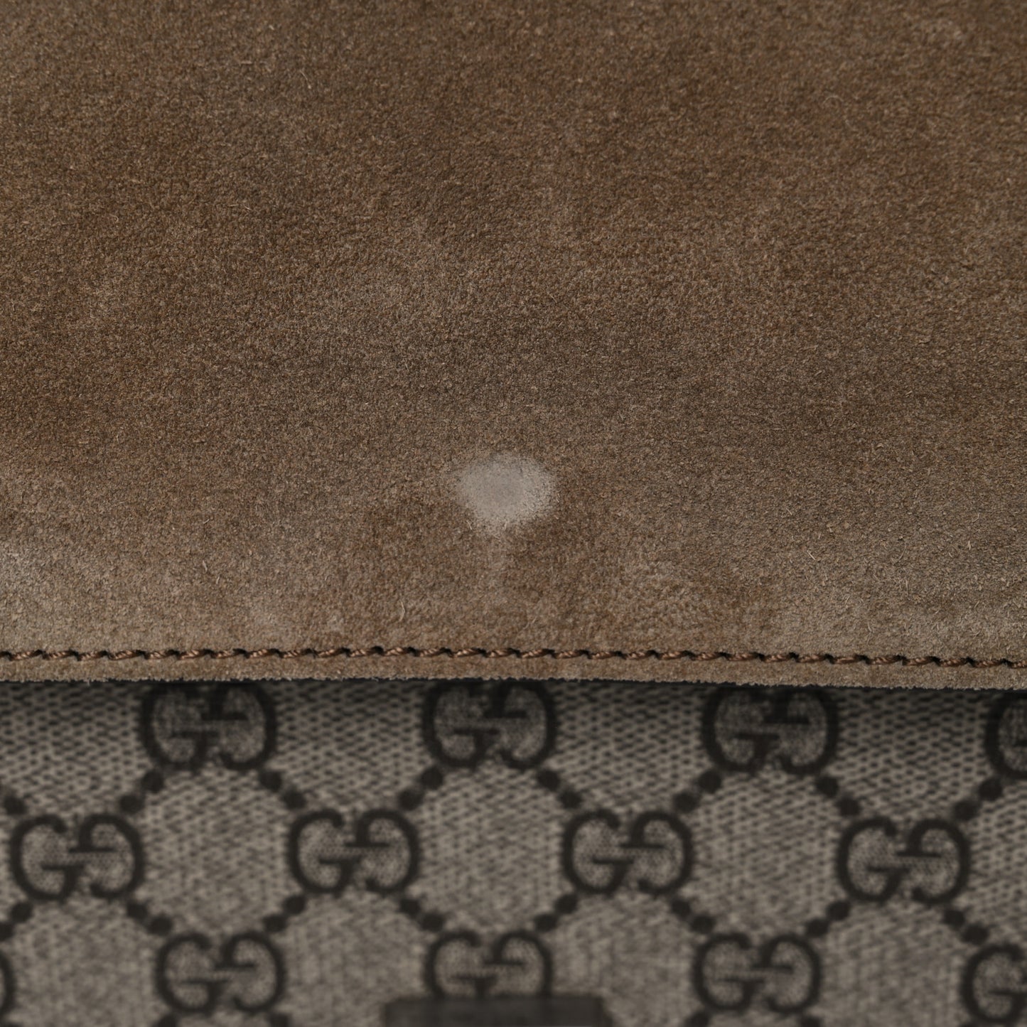 GG Supreme Monogram Medium Dionysus Shoulder Bag Taupe