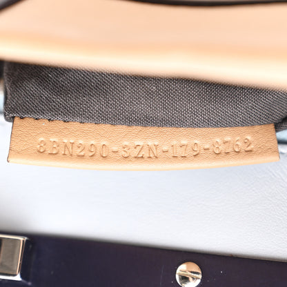 Fendi Vitello Seta Shiny Nappa Medium Peekaboo Iconic Satchel Cuoio Ardesia 8 of 12