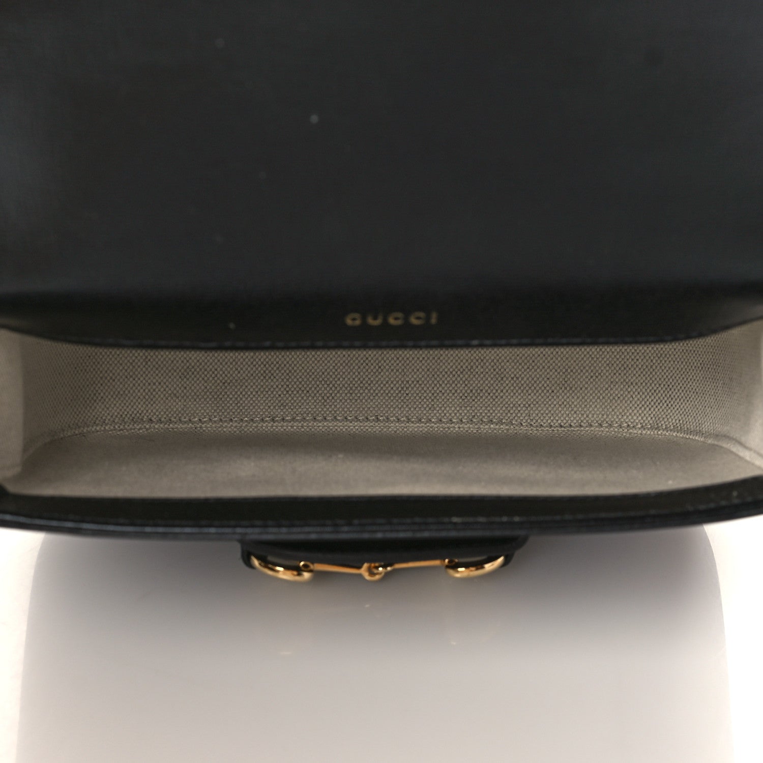 Gucci Azalea Calfskin Web Mini Horsebit 1955 Shoulder Bag Black 4 of 7