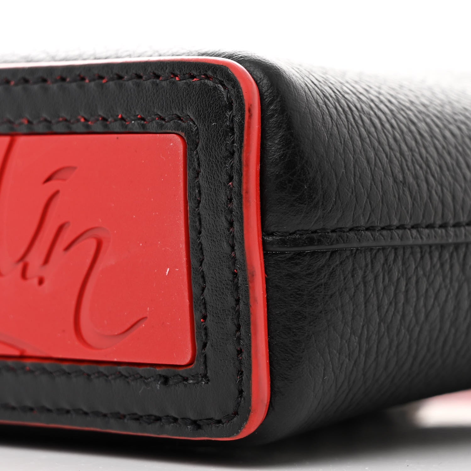 Christian Louboutin Calfskin Spikes Mini North South Cabata Tote  Black 10 of 13