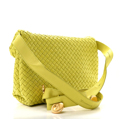 Bottega Veneta Nappa Intrecciato The Fold Crossbody Kiwi 3 of 13