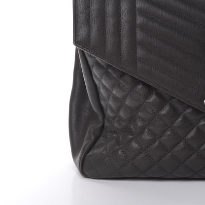 Saint Laurent Sheepskin Tri-quilt Monogram Large College Satchel Asphalt 16 of 18