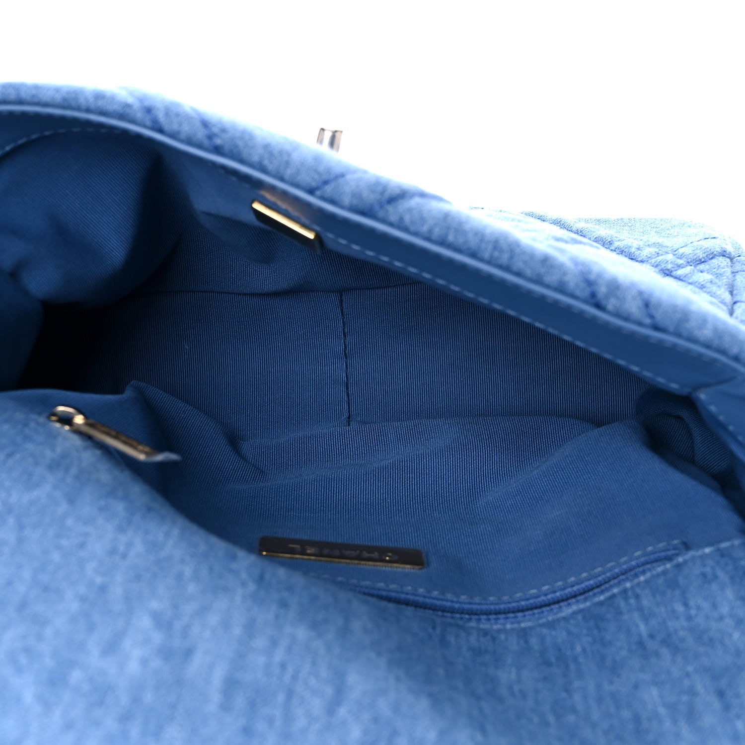 Chanel Denim Quilted Medium Chanel 19 Flap Blue 5 of 10