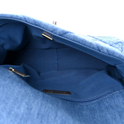 Chanel Denim Quilted Medium Chanel 19 Flap Blue 5 of 10