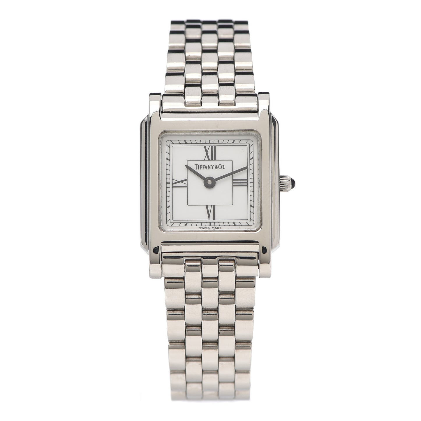 Stainless Steel 24mm Classic Square Quartz Watch