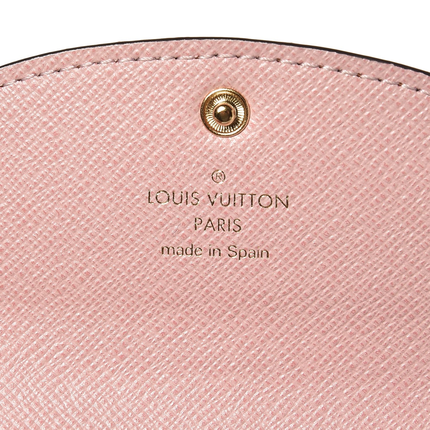 Louis Vuitton Damier Ebene Rosalie Coin Purse Rose Ballerine 6 of 7