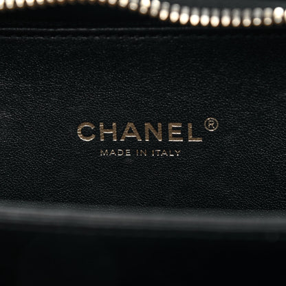 Chanel Caviar Quilted Small CC Filigree Vanity Case Black 6 of 11