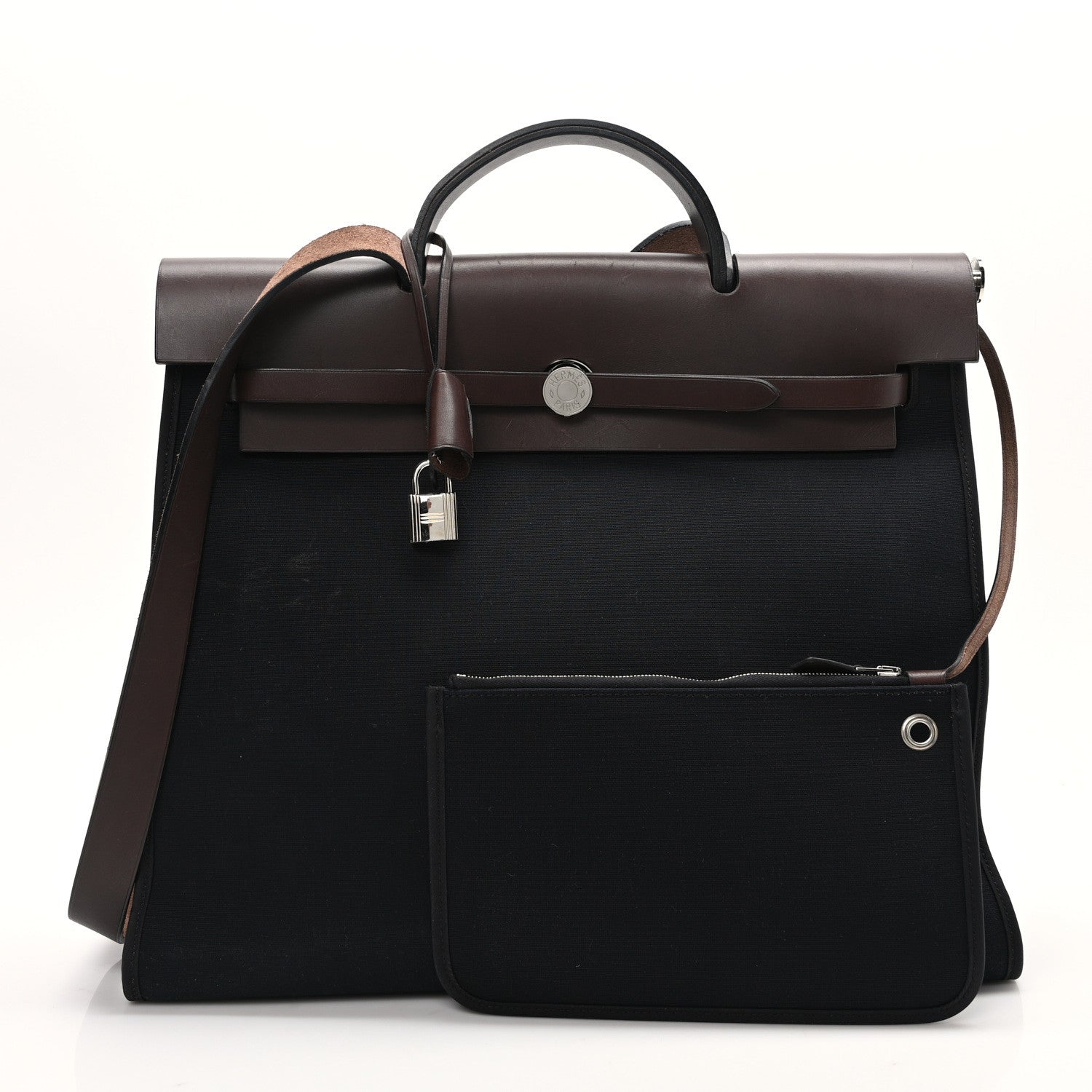 Hermes Toile Vache Hunter 39 GM Black Ebene 3 of 10
