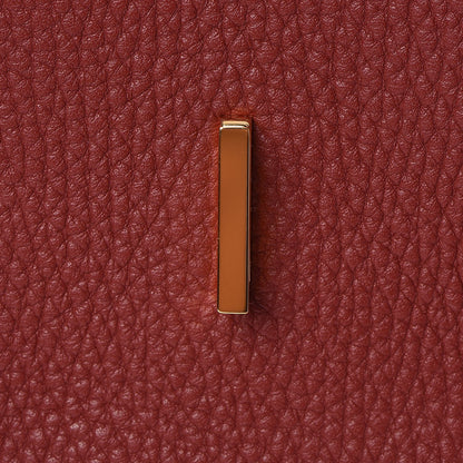 Hermes Togo Horseshoe Bi-Color Birkin 35 Rouge H Bougainvillea 20 of 33