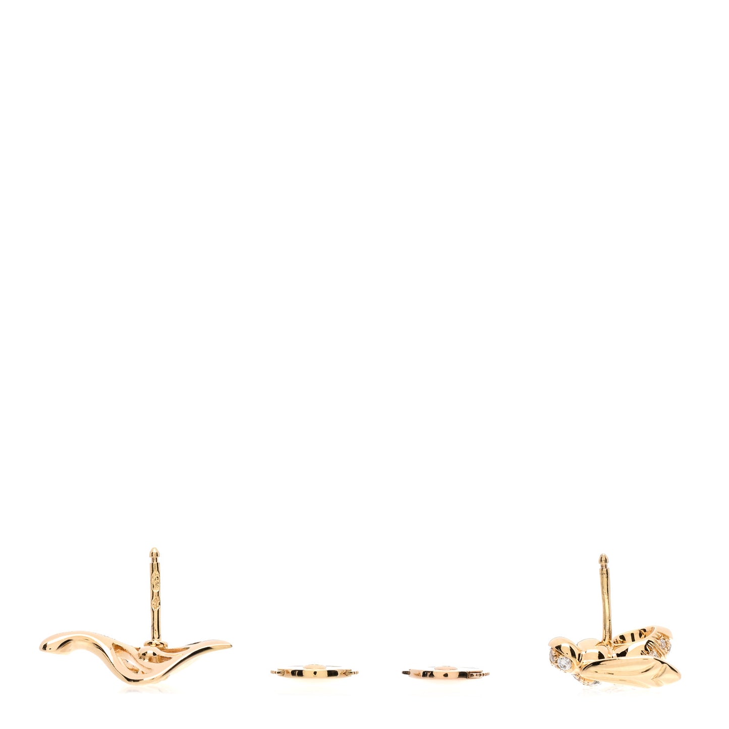 18K Yellow Gold Diamond Pré Catelan Earrings