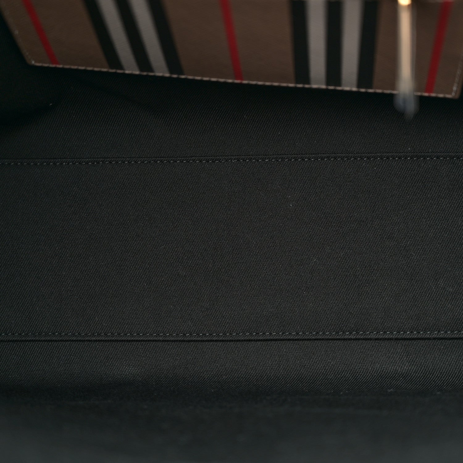 Burberry E-Canvas Stripe Book Tote Archive Beige 5 of 11