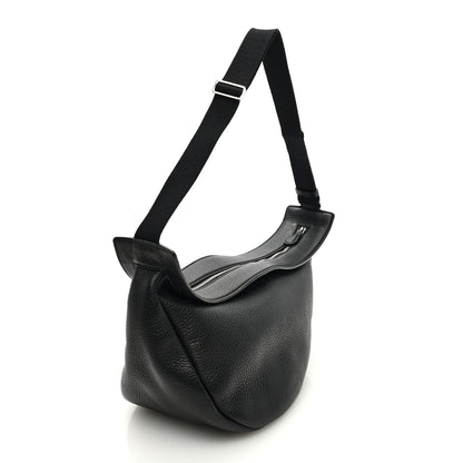 The Row Grained Calfskin Large Slouchy Banana Bag Black 2 of 10