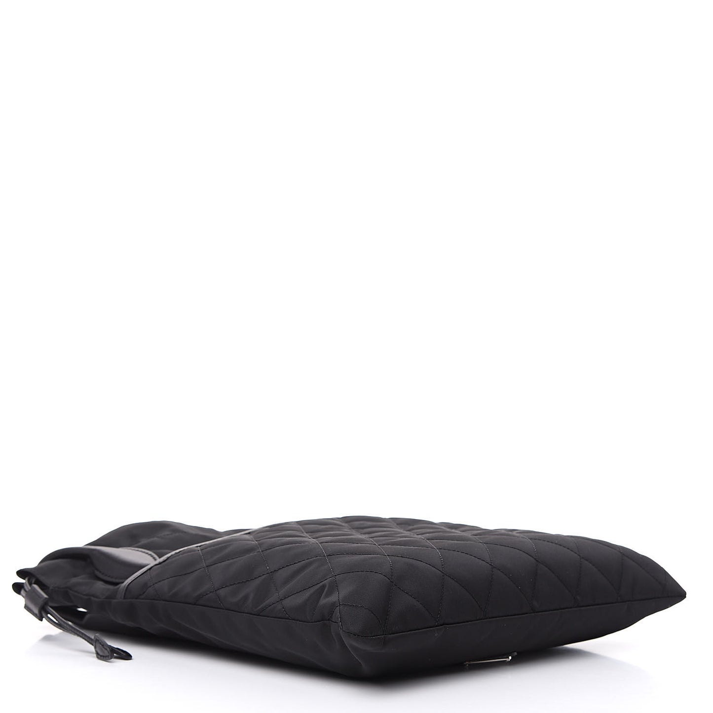 Tessuto Nylon Ricamo Small Drawstring Bag Black