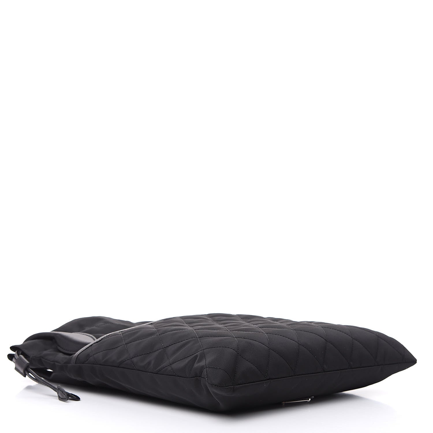 Prada Tessuto Nylon Ricamo Small Drawstring Bag Black 4 of 8
