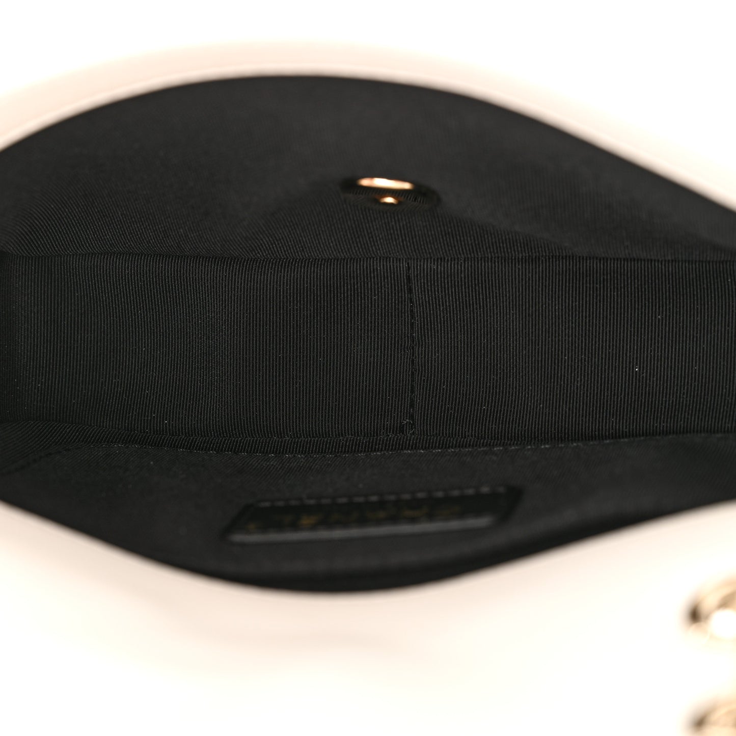 Lambskin Small Entwined Chain Flap White