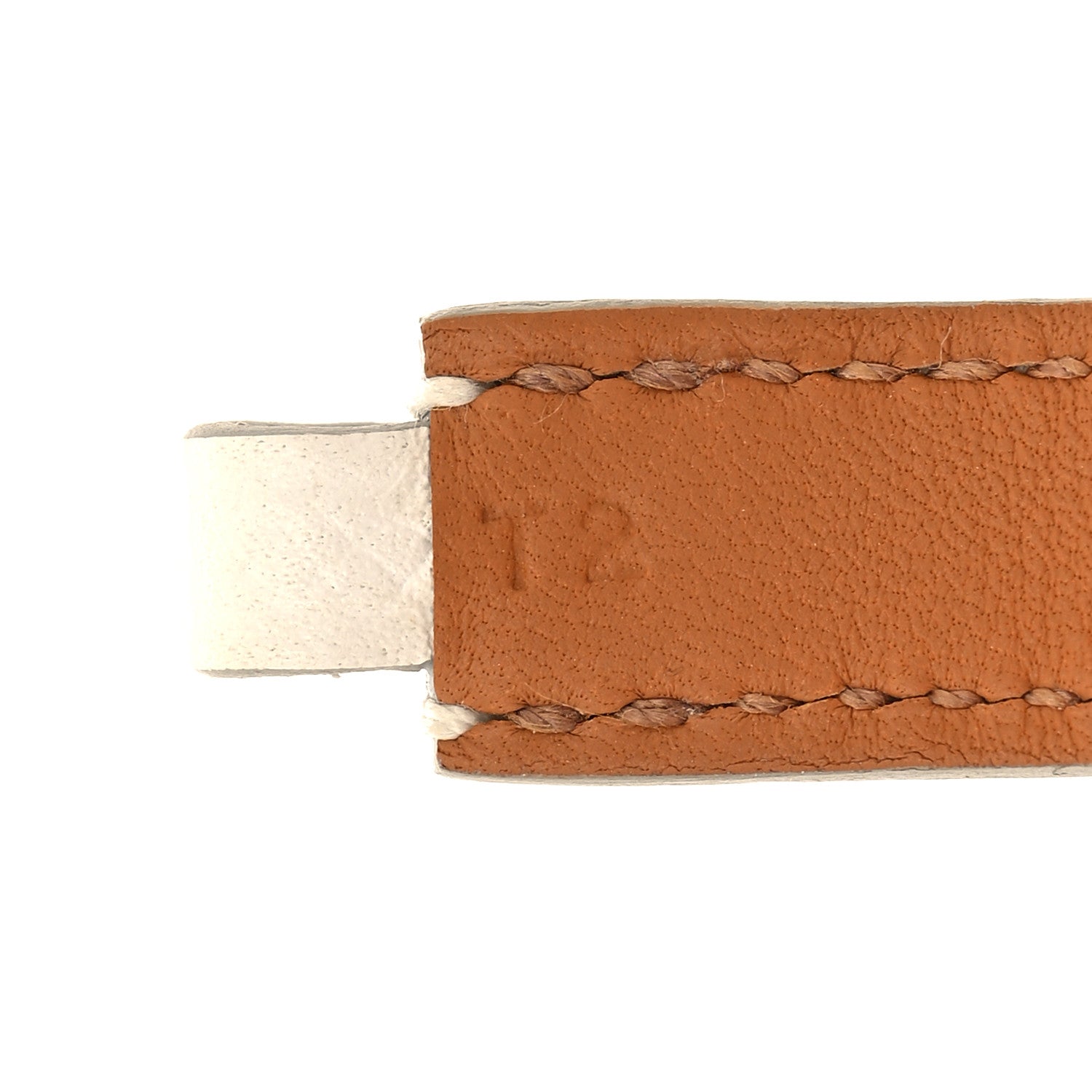 Hermes Epsom Rivale Double Tour Bracelet T2 White 6 of 6