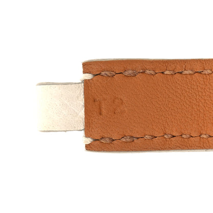 Hermes Epsom Rivale Double Tour Bracelet T2 White 6 of 6